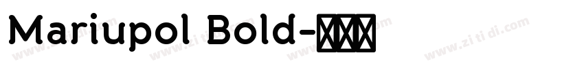 Mariupol Bold字体转换